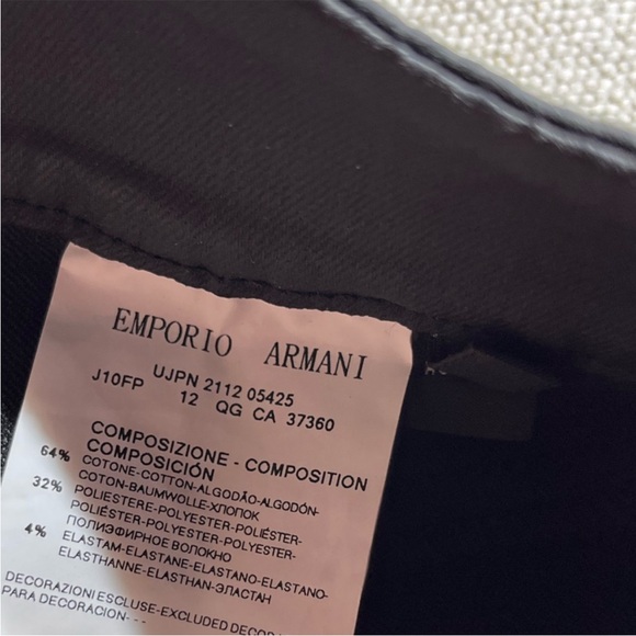 ★ Emporio Armani New Mischa Waxed Coated Skinny Pants - Picture 12 of 12